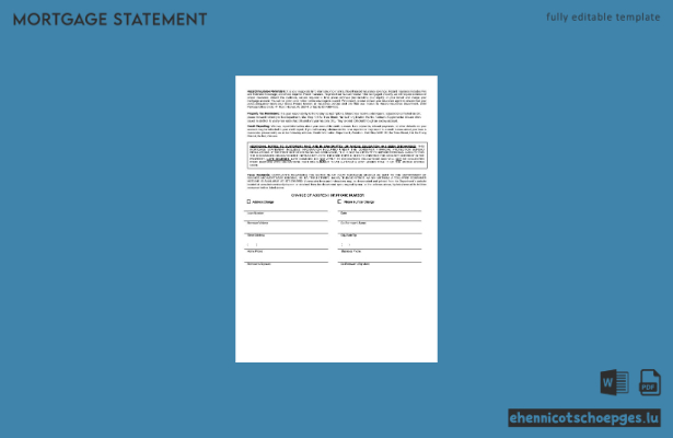 Vietnam Techcombank Hypothekenabrechnung im Word- und PDF-Format – 3 Beispielvorschau
